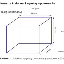 Hoitotuoli hydraulinen A 234C PEDI, valkoinen