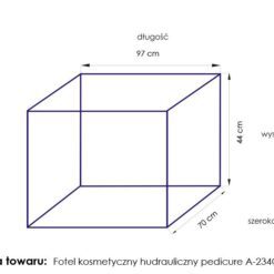 Hoitotuoli hydraulinen A 234C PEDI, valkoinen