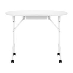 Taitettava työpöytä 4031 valkoinen + kantolaukku