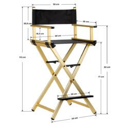 Kullanvärinen ohjaajantuoli / meikkituoli