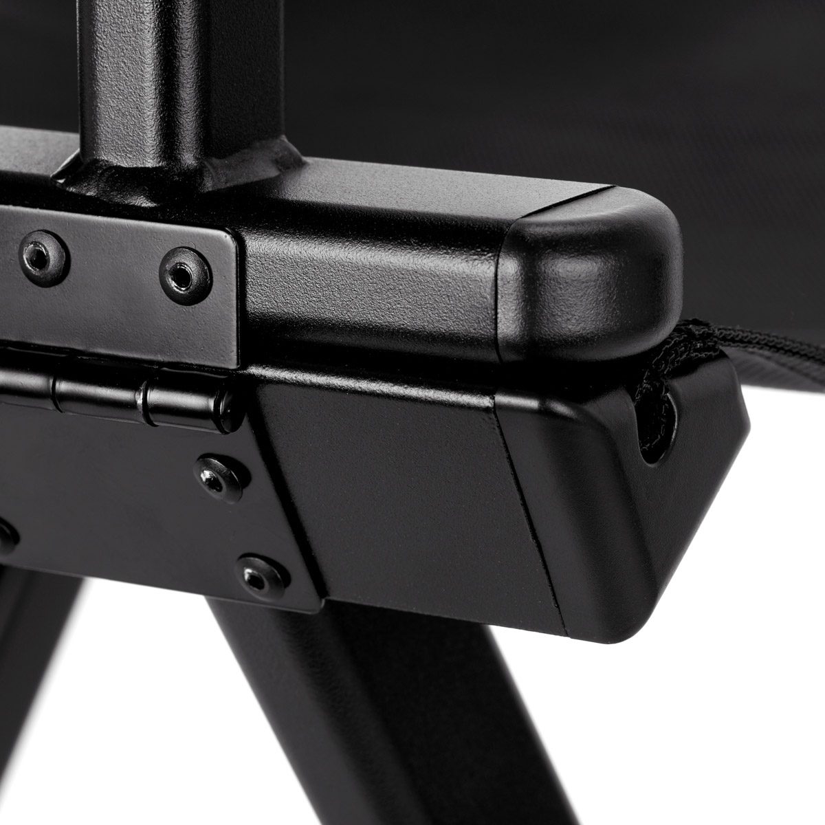 Taitettava ohjaajantuoli alumiinista, musta Taitettava ohjaajantuoli alumiinista, musta