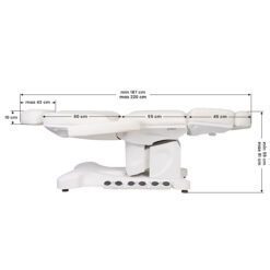 Sähköinen hoitotuoli Azzurro 708B Exclusive, 4 moottoria, lämmityksellä