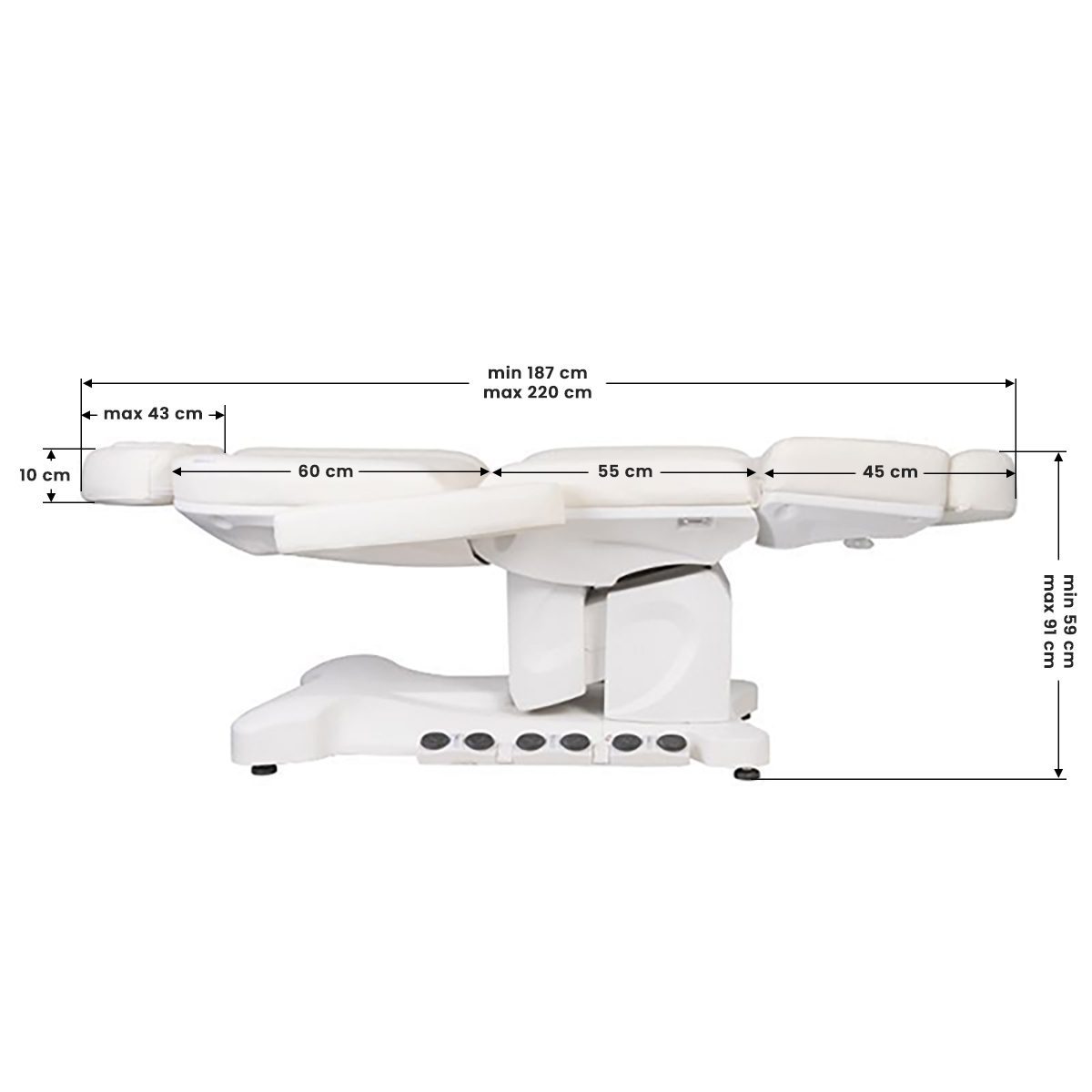 Sähköinen hoitotuoli Azzurro 708B Exclusive, 4 moottoria, lämmityksellä Sähköinen hoitotuoli Azzurro 708B Exclusive, 4 moottoria, lämmityksellä