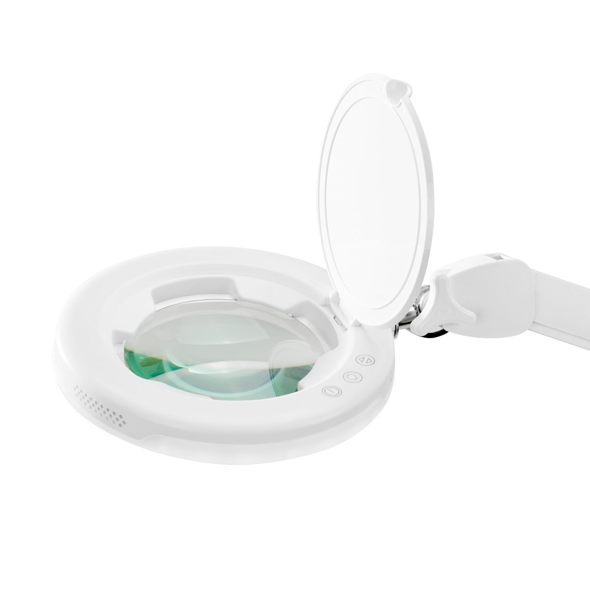 Glow 8021 LED-suurennuslamppu pöytä kiinnityksellä, valkoinen Glow 8021 LED-suurennuslamppu pöytä kiinnityksellä, valkoinen