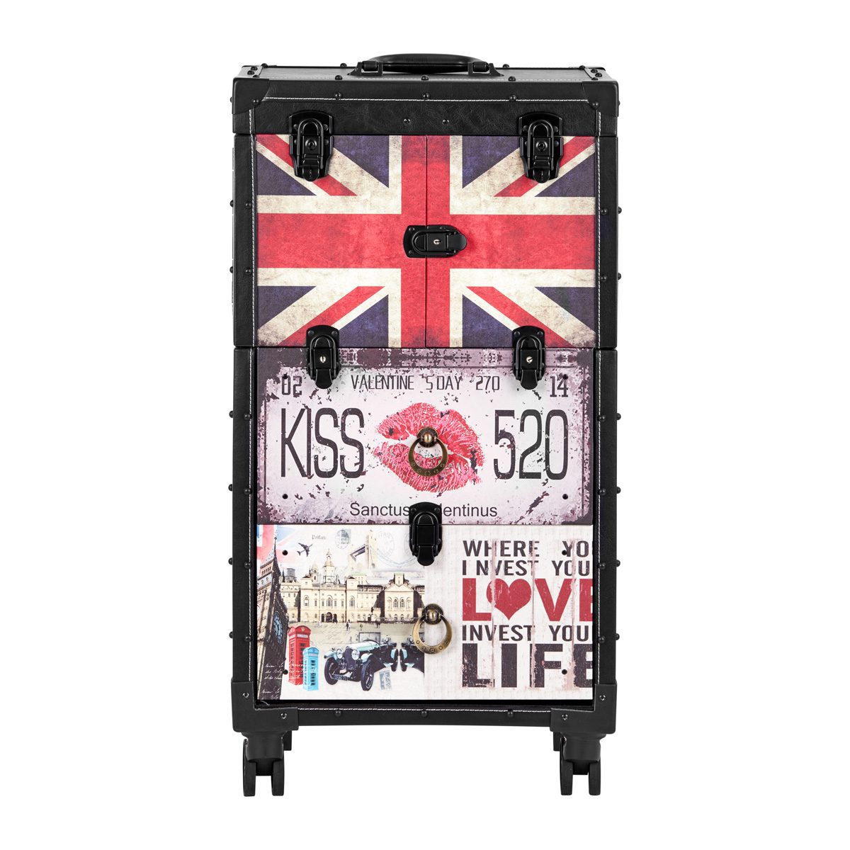 Gabbiano C12 parturin työkärry, musta Gabbiano C12 parturin työkärry, musta