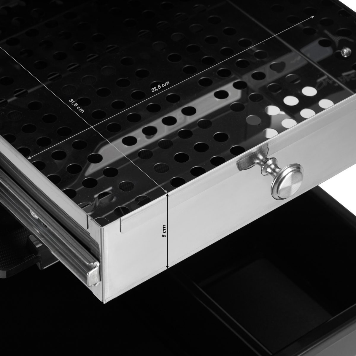 Gabbiano 68UV työkärry musta Gabbiano 68UV työkärry musta