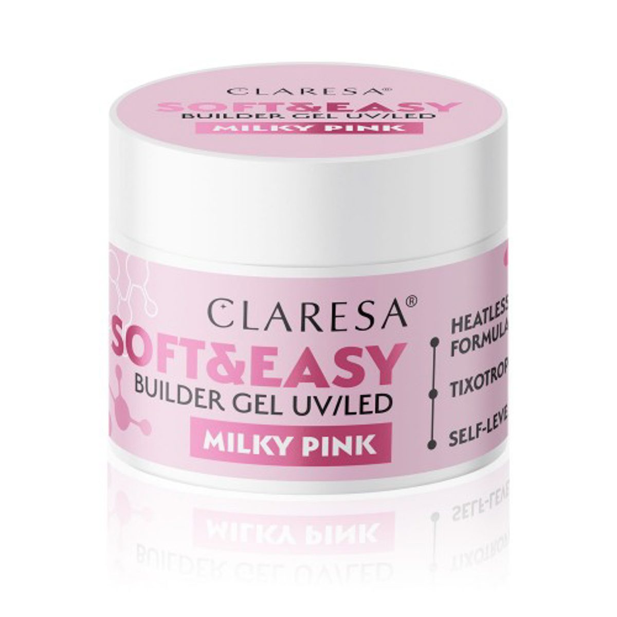 Claresa Soft&Easy BUILDER GEL MILKY PINK 12g Claresa Soft&Easy BUILDER GEL MILKY PINK 12g