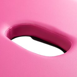 Alumiininen taitettava hierontapöytä, 2 segmenttiä, vaaleanpunainen