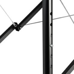 Alumiininen taitettava hierontapöytä, 2 segmenttiä, musta