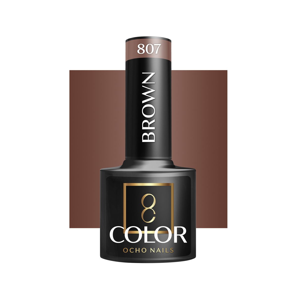 OCHO NAILS Hybridilakka Brown 807, 5g OCHO NAILS Hybridilakka Brown 807, 5g
