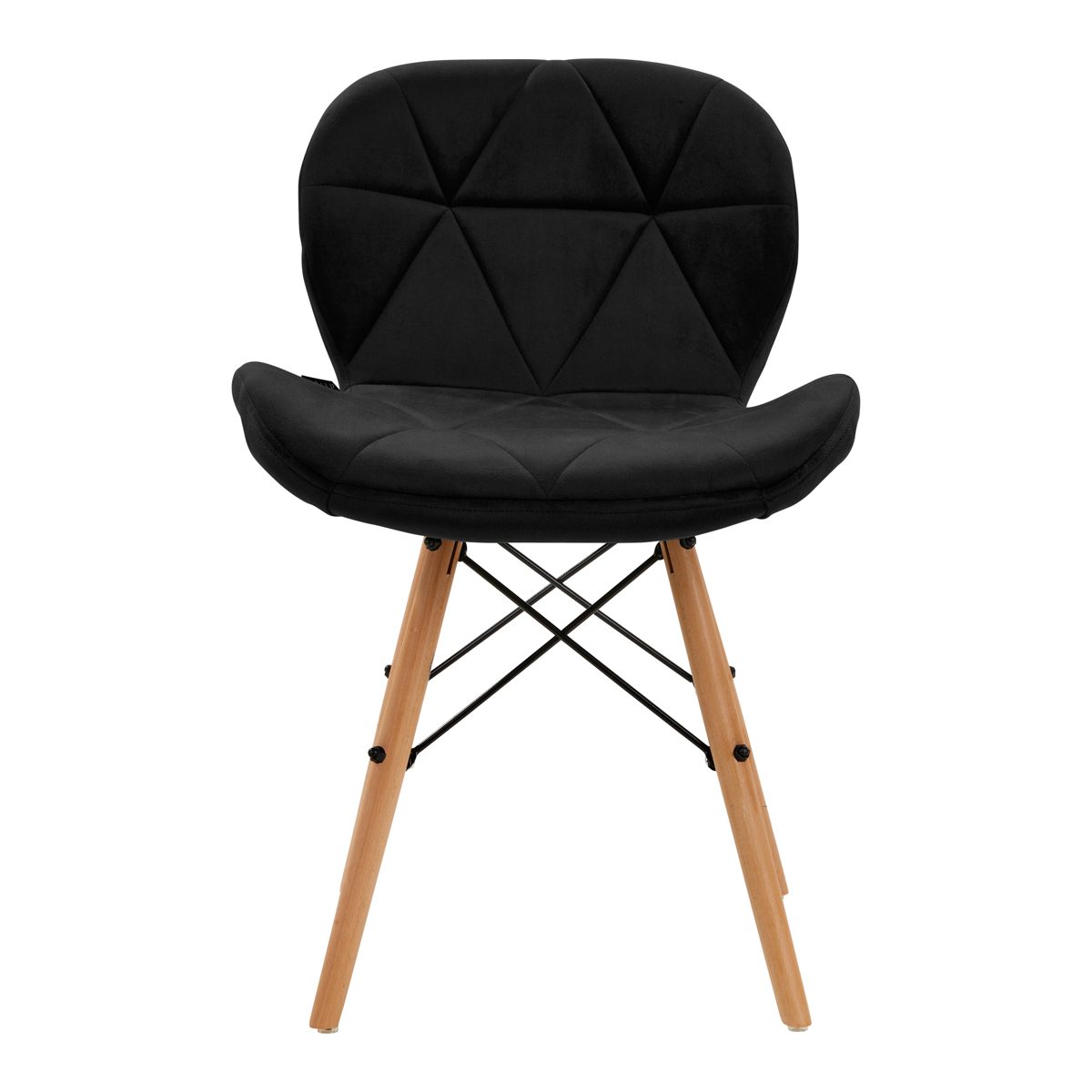 4Rico Pohjoismainen QS-186 samettituoli harmaa 4Rico Pohjoismainen QS-186 samettituoli harmaa