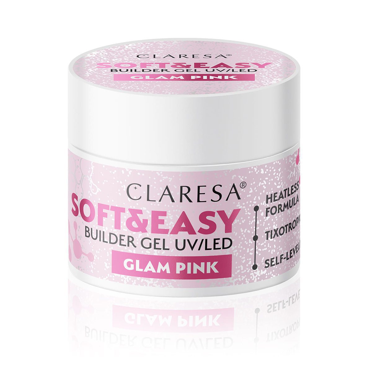 Claresa SOFT&EASY Builder Gel GLAM PINK, rakennusgeeli, 12 g Claresa SOFT&EASY Builder Gel GLAM PINK, rakennusgeeli, 12 g