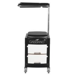Jalkahoitajan jakkara/työkärry 16 PLUS BLACK/WHITE Jalkahoitajan jakkara/työkärry 16 PLUS BLACK/WHITE