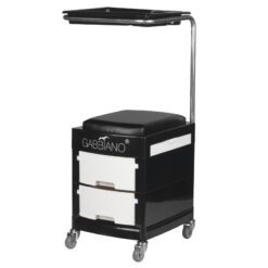 Jalkahoitajan jakkara/työkärry 16 PLUS BLACK/WHITE Jalkahoitajan jakkara/työkärry 16 PLUS BLACK/WHITE