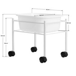 Jalkakylpy telineellä jalkahoitoon.