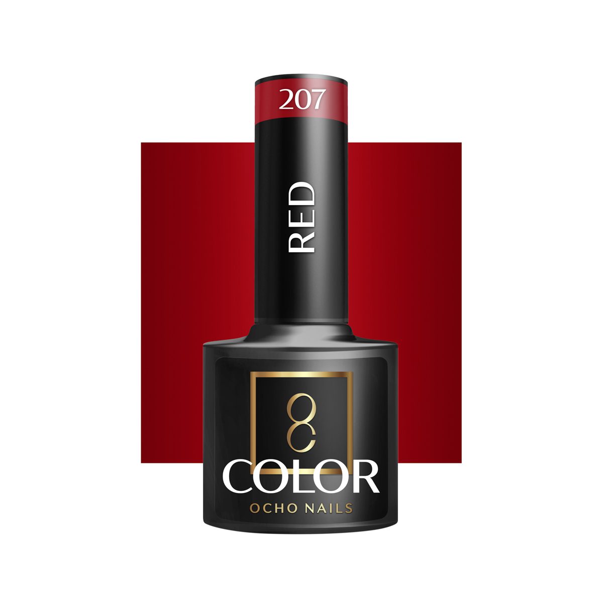 OCHO NAILS hybridilakka 207 punainen 5 ml OCHO NAILS hybridilakka 207 punainen 5 ml