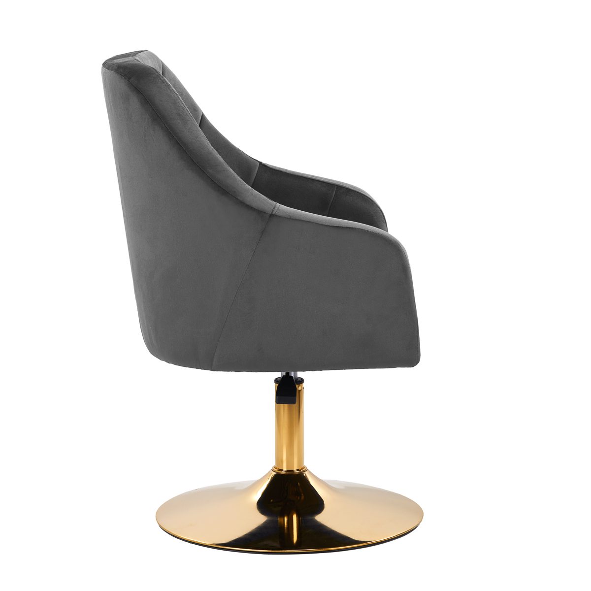 4Rico kääntyvä nojatuoli QS-BL14G harmaa sametti 4Rico kääntyvä nojatuoli QS-BL14G harmaa sametti