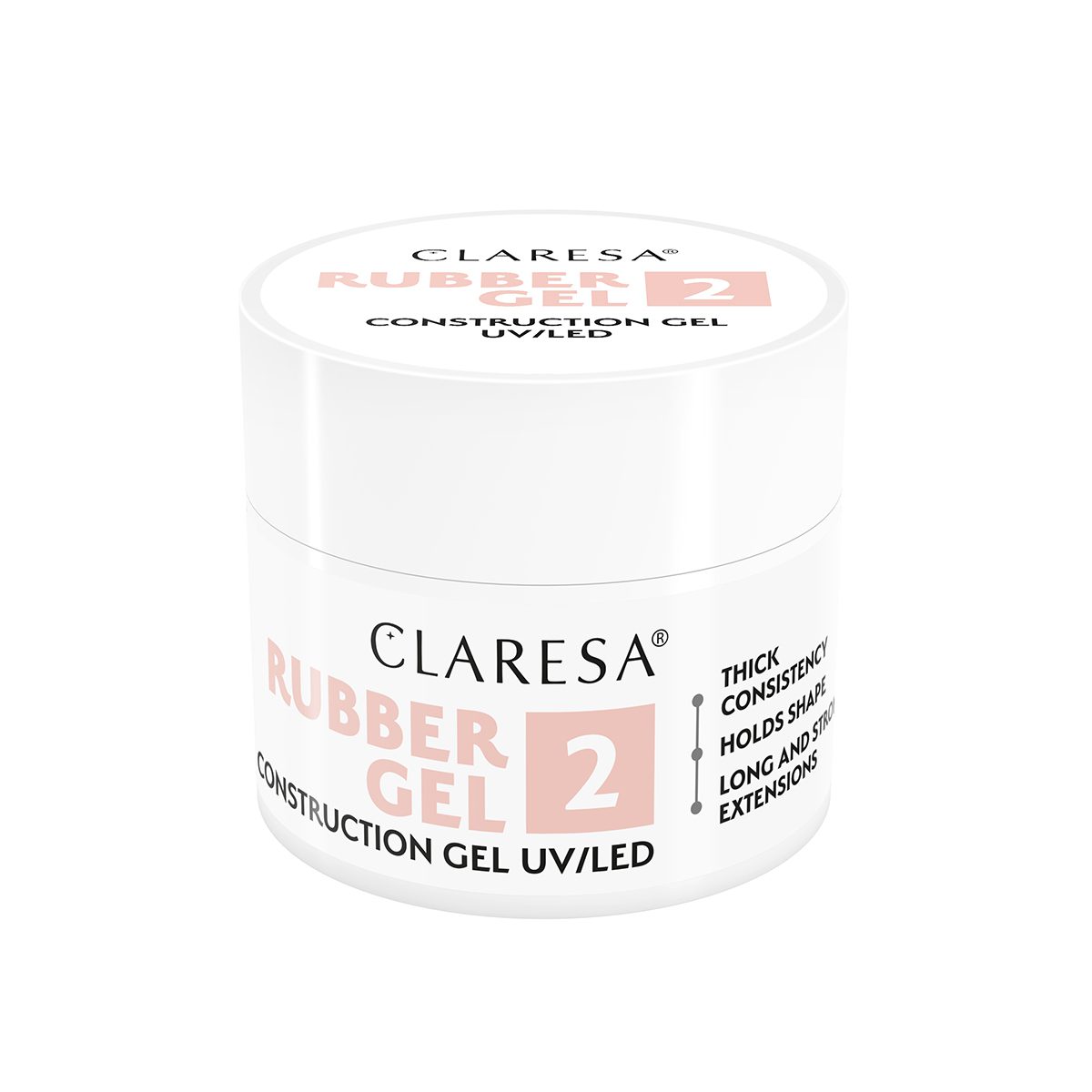 CLARESA RUBBER GEL 2, 12g rakennusgeeli CLARESA RUBBER GEL 2, 12g rakennusgeeli