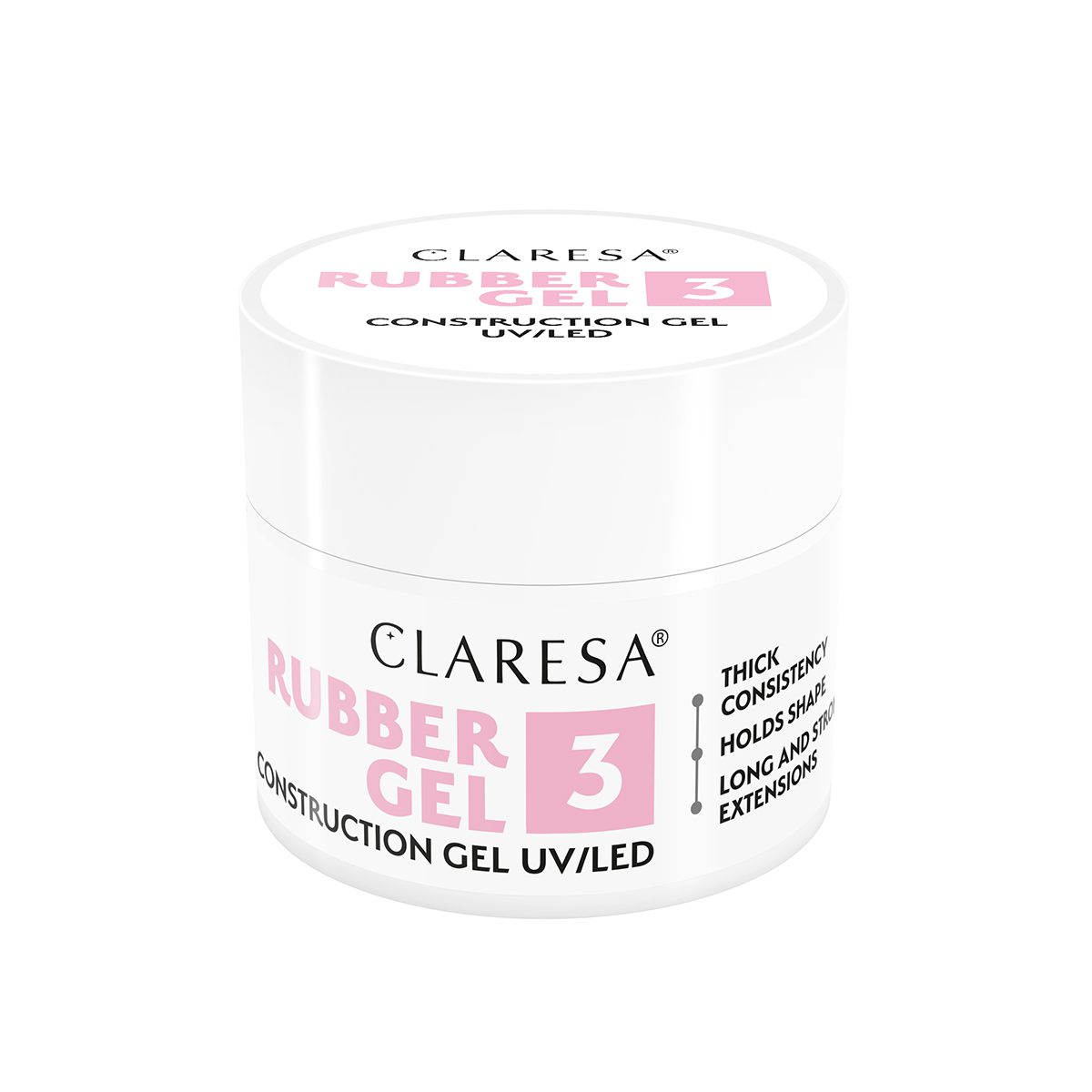 CLARESA RUBBER GEL 3, 12g rakennusgeeli CLARESA RUBBER GEL 3, 12g rakennusgeeli