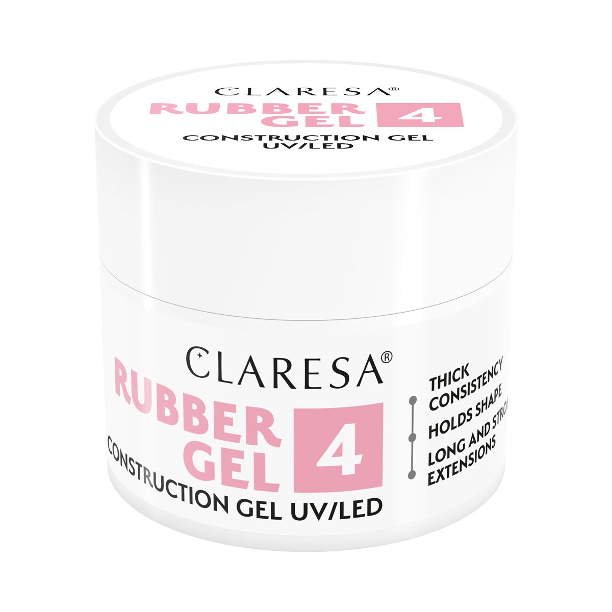 CLARESA RUBBER GEL 4, 45g rakennusgeeli CLARESA RUBBER GEL 4, 45g rakennusgeeli