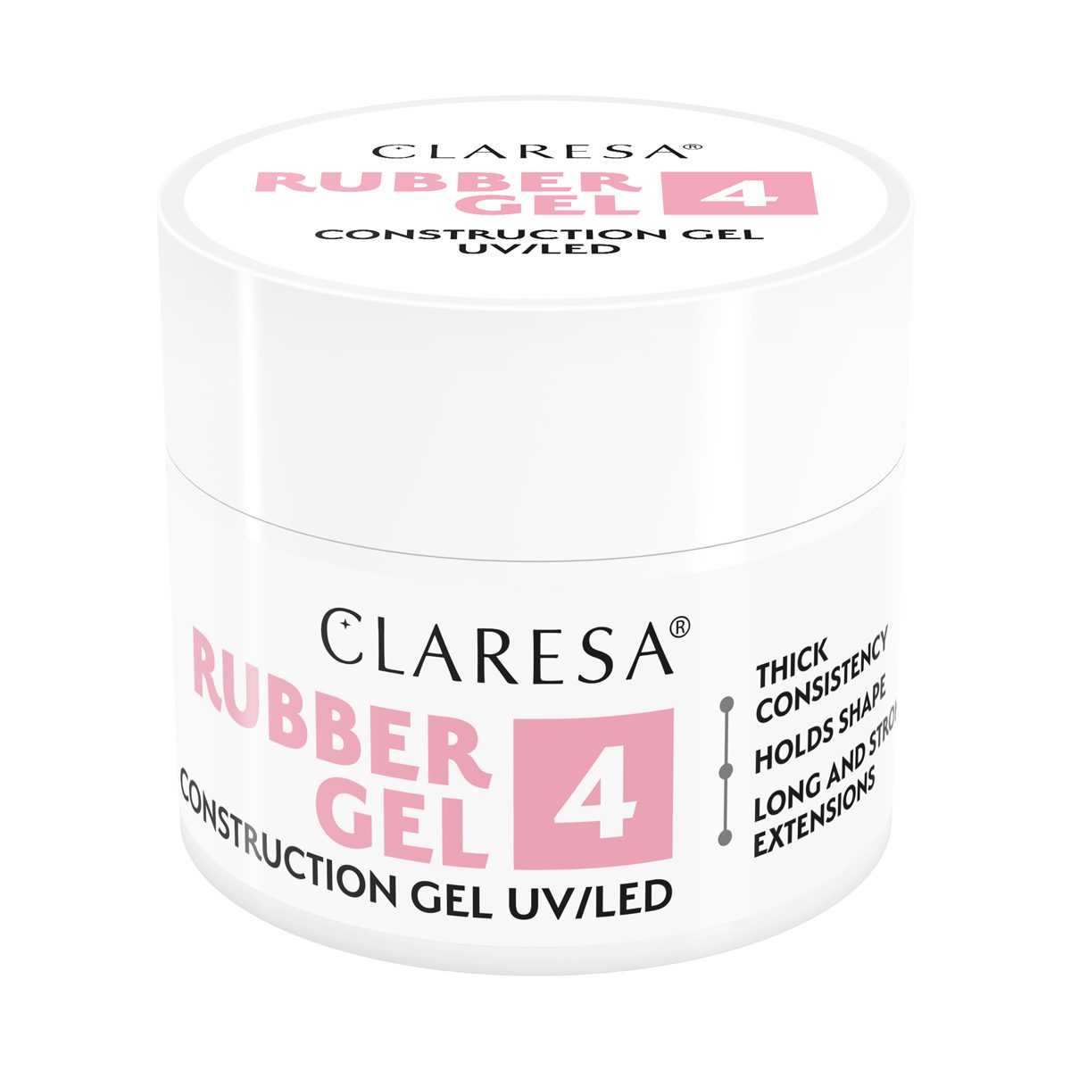 CLARESA RUBBER GEL 4, 90g rakennusgeeli CLARESA RUBBER GEL 4, 90g rakennusgeeli