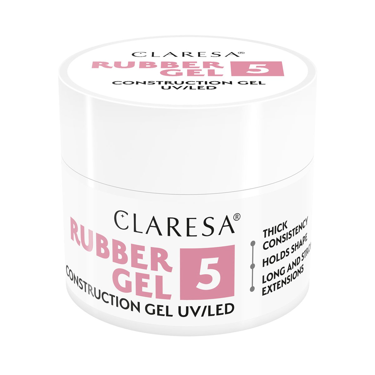 CLARESA RUBBER GEL 5, 45g rakennusgeeli CLARESA RUBBER GEL 5, 45g rakennusgeeli