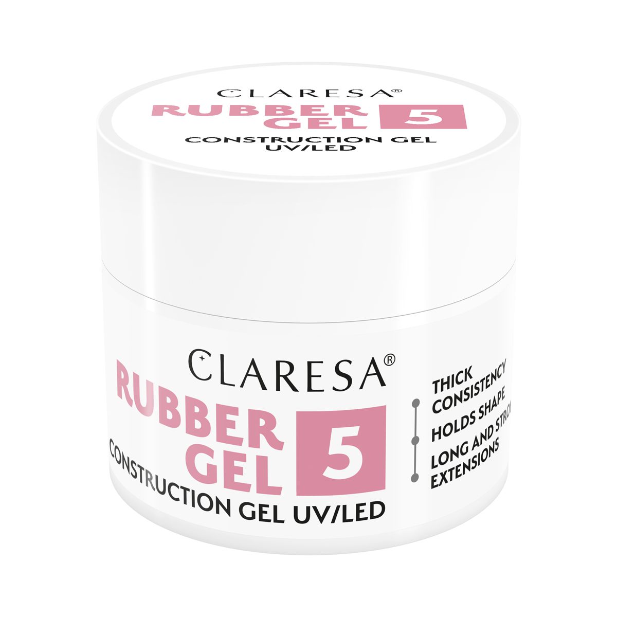 CLARESA RUBBER GEL 5, 90g rakennusgeeli CLARESA RUBBER GEL 5, 90g rakennusgeeli