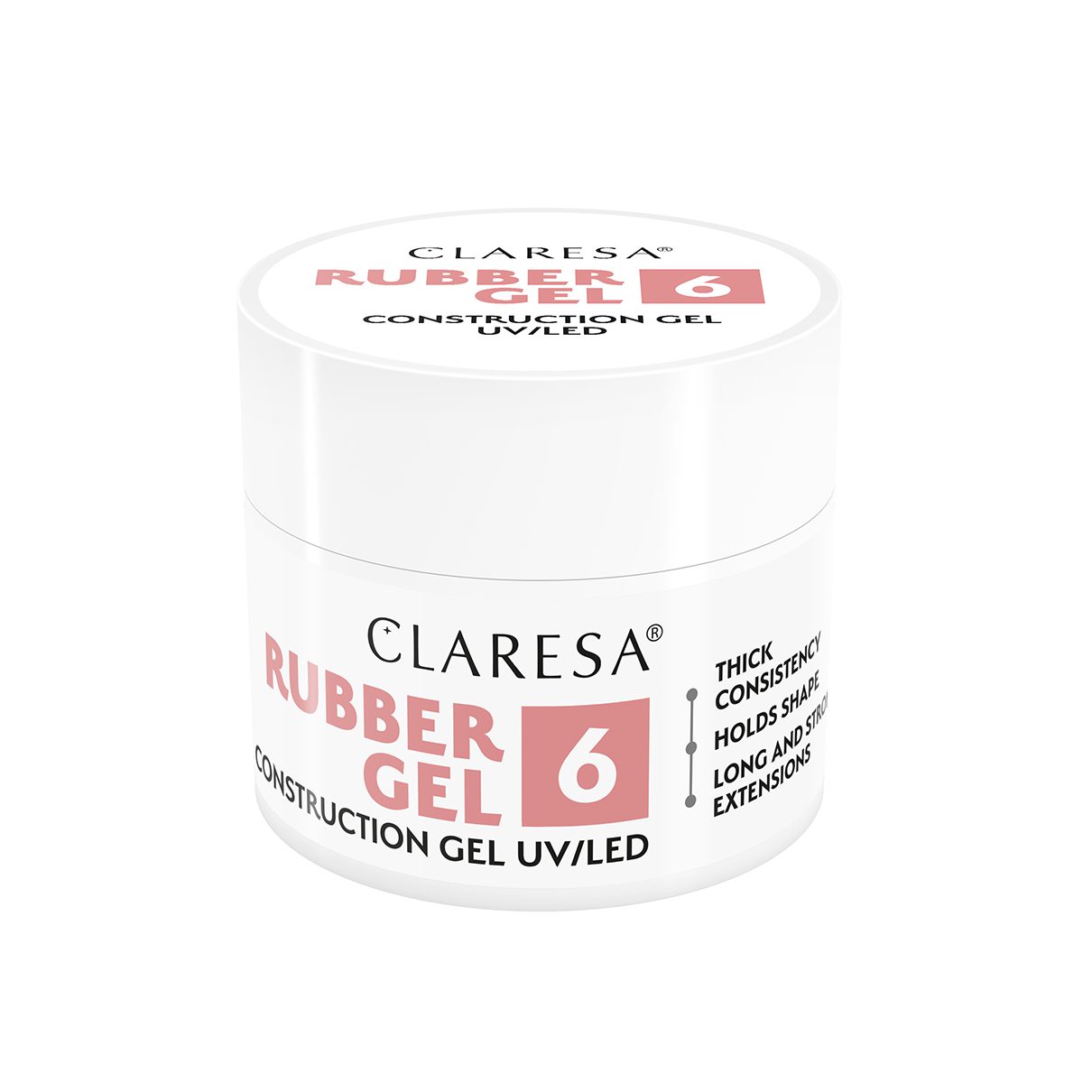 CLARESA RUBBER GEL 6, 12g rakennusgeeli CLARESA RUBBER GEL 6, 12g rakennusgeeli