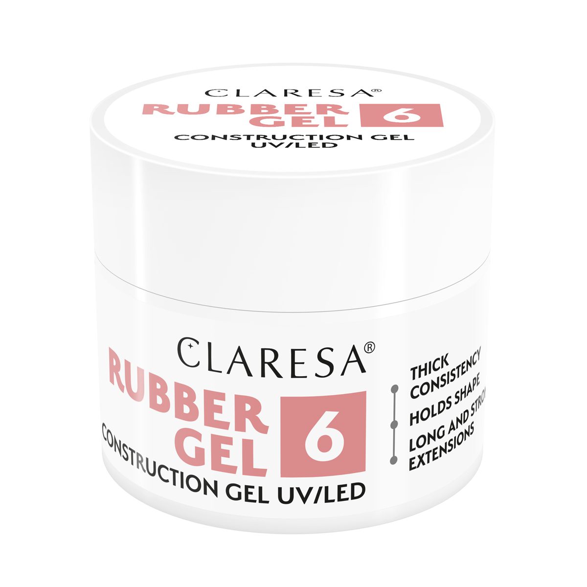 CLARESA RUBBER GEL 6, 90g rakennusgeeli CLARESA RUBBER GEL 6, 90g rakennusgeeli