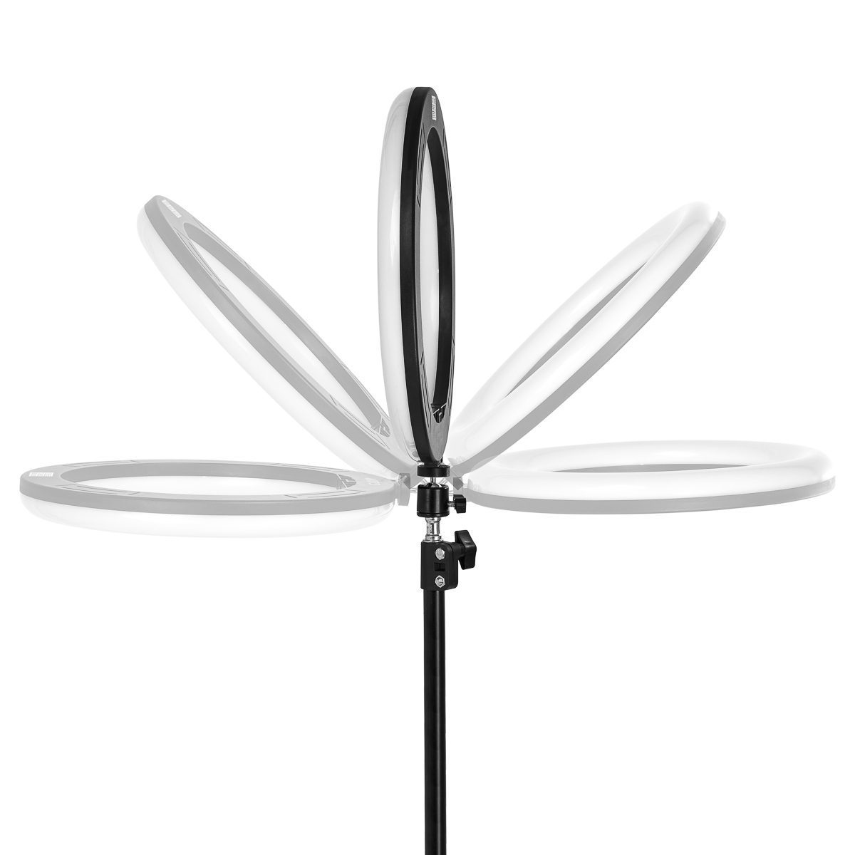 GLOW rengasvalo 10″ bsc 10W jalustalla GLOW rengasvalo 10" bsc 10W jalustalla