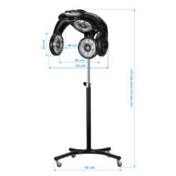 Lämpösäteilijä lattiamalli GL-505S, musta