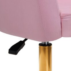 4Rico pyörivä tuoli QS-BL14G, sametti, vaaleanpunainen.