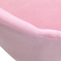 4Rico QS-MF18G pyörivä tuoli – samettipäällyste, vaaleanpunainen