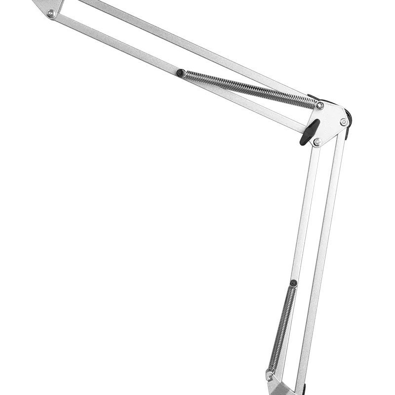 Jalkaraspi PROFI FS-12 ALL4LIGHT-ripsienpidennyksen LED-hoitolamppu, hopeanvärinen, pöytäkiinnitys