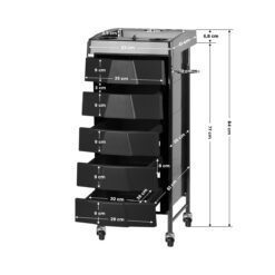 GABBIANO 008 työkärry, musta