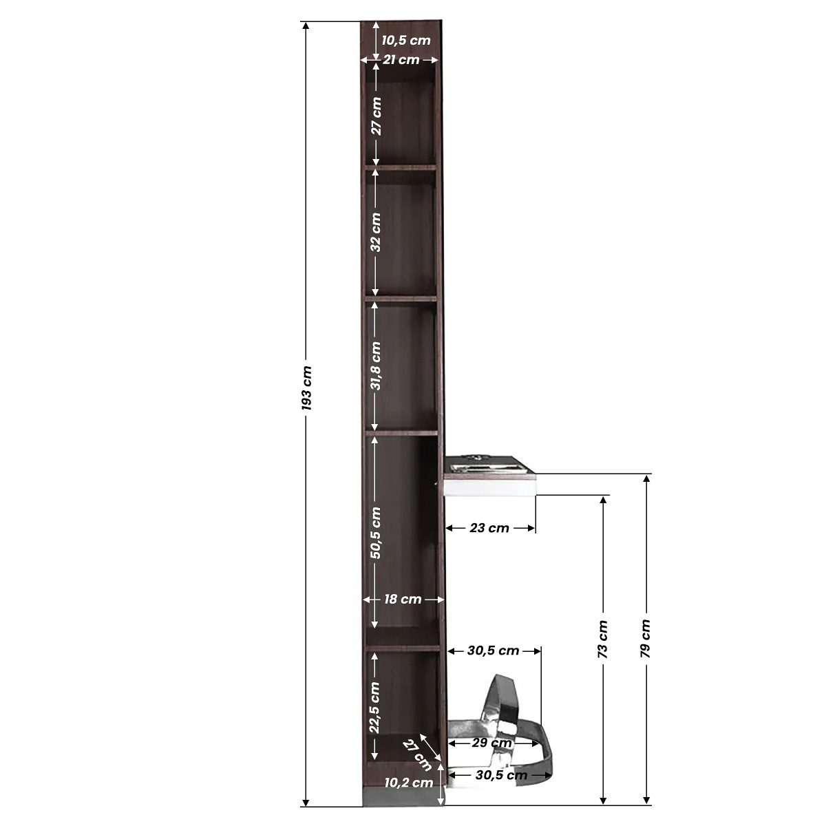 Gabbiano B058 peilipaikka wenge Gabbiano B058 peilipaikka wenge