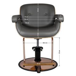 Gabbiano kampaamotuoli Venice, harmaa