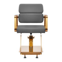 Kampaamotuoli Porto GM harmaa/kulta