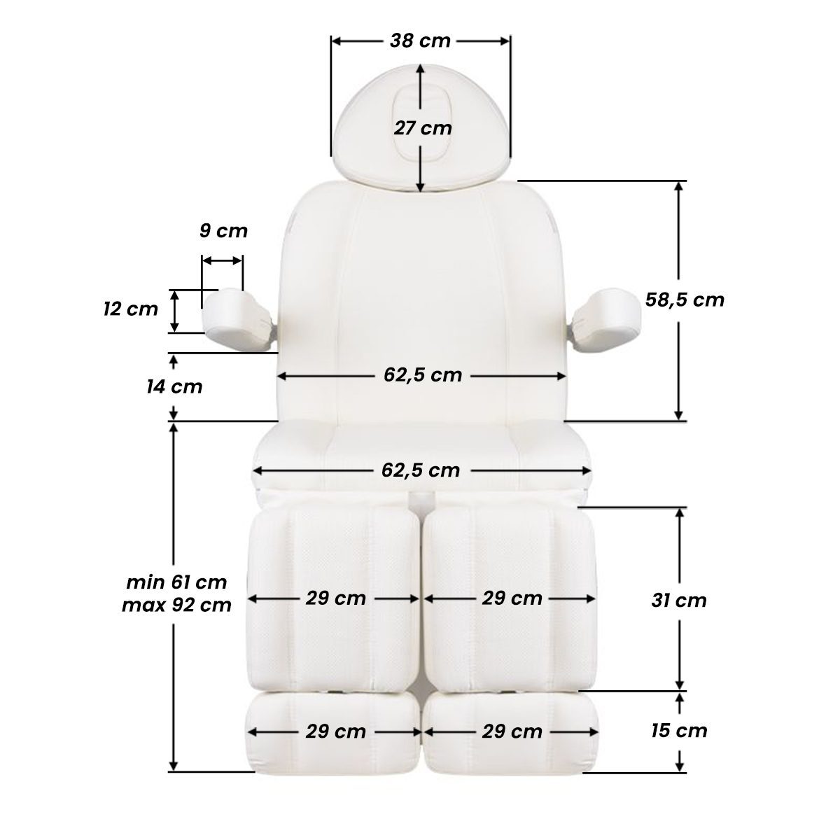 Sähköinen jalkahoitotuoli Azzurro 708BS Pedi Pro Exclusive, 4 moottoria, lämmityksellä Sähköinen jalkahoitotuoli Azzurro 708BS Pedi Pro Exclusive, 4 moottoria, lämmityksellä