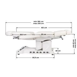 Sähköinen jalkahoitotuoli Azzurro 708BS Pedi Pro Exclusive, 4 moottoria, lämmityksellä