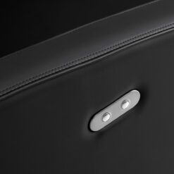 Gabbiano Emma kampaamon pesupaikka sähköisellä jalkatuella musta