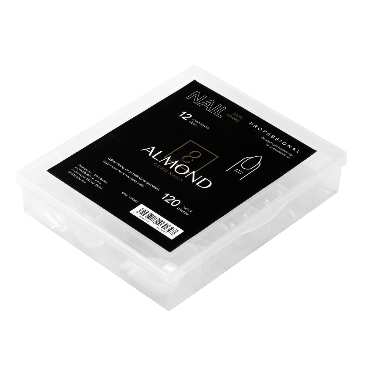 OCHO NAILS mantelimuotoiset tekokynnet 120 kpl OCHO NAILS mantelimuotoiset tekokynnet 120 kpl