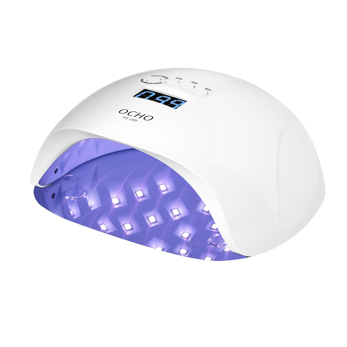 Ocho Nails X13 UV/LED-kynsilamppu 65W, valkoinen – peilipohjalla Ocho Nails X13 UV/LED-kynsilamppu 65W, valkoinen – peilipohjalla