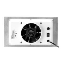 Pöytäimuri pöytään sisäänrakentamiseen, hopeanvärinen