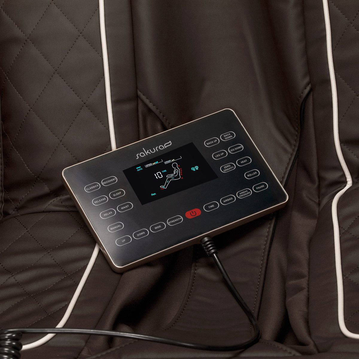 Sakura Comfort Plus 806 hierontatuoli, ruskea Sakura Comfort Plus 806 hierontatuoli, ruskea