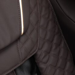 Sakura hierontatuoli Classic 306A – tumma puun ja nahan yhdistelmä