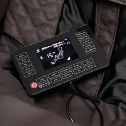 Sakura hierontatuoli Classic 306A – tumma puun ja nahan yhdistelmä