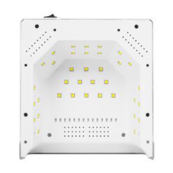 UV/LED-kynsilamppu OCHO NAILS X22 72W, langaton, valkoinen, peilipohjalla.