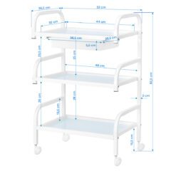 Apupöytä Basic 121 – valkoinen