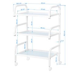 Apupöytä Basic 122 – valkoinen